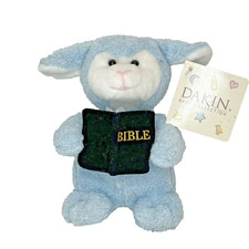 VTG Dakin First Bible Animal plush Lil' Lamb blue Baby Collection 17894 NWT NOS
