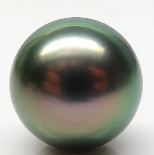 HUGE 11.5MM NATURAL SOUTH SEA BLACK PEACOCK GREEN LOOSE PEARL FULL DRILLED