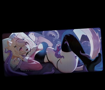 Gamersupps GG Waifu Vtuber Collab - SquChan Mouse Pad / Deskmat