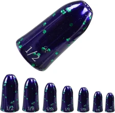 Tungsten Worm Weights for Bass Fishing - Bullet Shaped Sinkers/Fishing Weight...