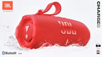 JBL Charge 6 Multi-Lautsprecher mit AI Sound Boost rot