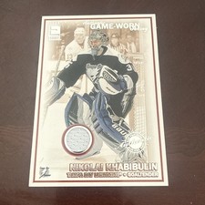 2003-04 Pacific Exhibit 118/550 Nikolai Khabibulin #215 0f8