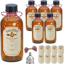 4 oz Amber Glass Bottles Small Glass Jars W/ Black Lids Empty Boston