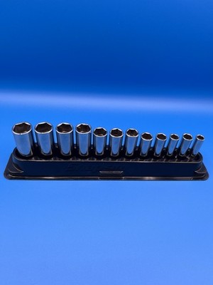 Snap-on 3/8  Drive Deep Metric Socket Set 9-20mm 12pc SFSM USA No Lid