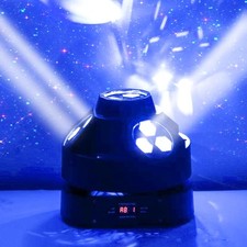 Moving Head 12 LED Rotating Beam DMX Stage Light RGBW DJ Disco Party Club