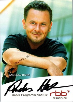 Original Autogramm Andreas Hahn RBB /// Autograph signiert signed signee  339286