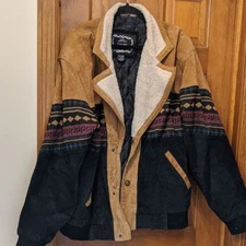 Men's Suede Bomber Jacket with Sherpa Lining