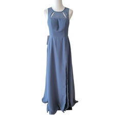 NWT Azazie Kai in Twilight Chiffon Long Gown Size A4