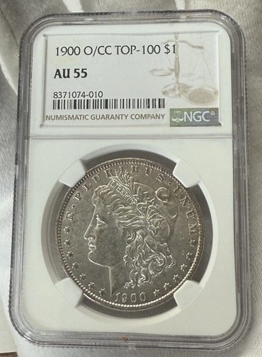 1900 O/CC Morgan Silver Dollar NGC AU 55