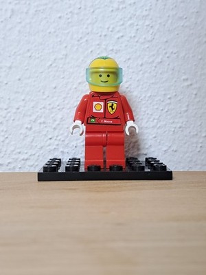 F. Massa Minifigur rac036s1    Lego F1 Ferrari (Ohne Kopf)