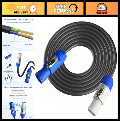 12AWG 3 Pin Power Extension Cable 25FT for LED Lights, Stage Lighting & AV Equip