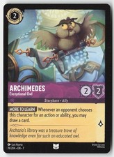 Lorcana - Archimedes - Exceptional Owl 76/204 LP Uncommon Normal