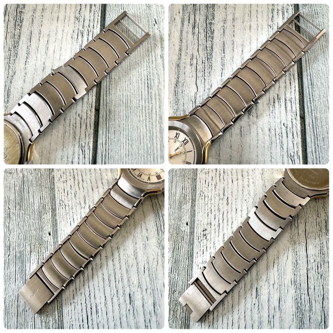 Yves Saint Laurent Data Uomo Quarzo Tondo Oro Argento W35mm Swiss Made Analogico