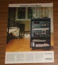 Seltene Werbung vintage WEGA JPS 352 HiFi Rack-System 1980