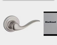 Kwikset Satin Finish Nickel Silver Door Lever Handle, Satin Nickel Finish