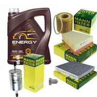 Mann Inspektionspaket 5L Mannol Energy 5W-30 FüR VW Fox 1.2 Polo Skoda Fabia I