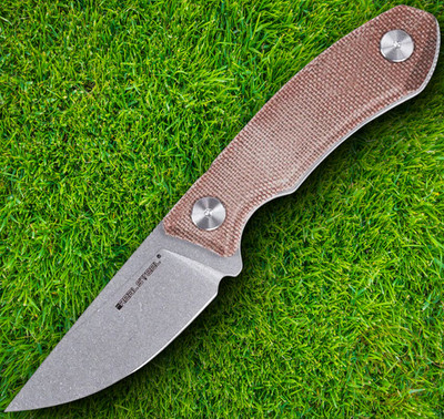 Real Steel Receptor Fixed Knife 3.13'' 14C28N Sandvik Steel Blade Micarta Handle