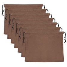 7 Pcs Dust Bags for Handbags 23.6x19.7 inch Purse Storage with Drawstring Brown