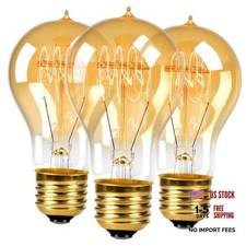 3-Pack A19 Edison Specialty Decorative Bulbs, 60W Incandescent 60w-3PCS