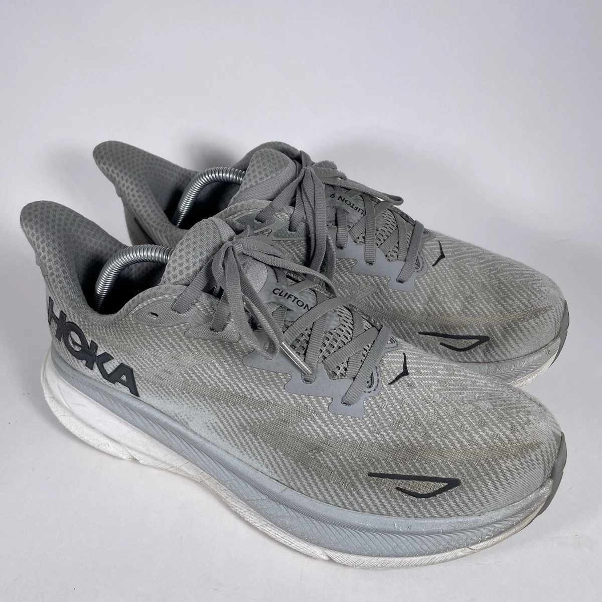 Hoka Clifton 9 Wide Harbor Mist Black Mens Running Shoes Cushioned Size 10.5 2E Hoka Men main image 3