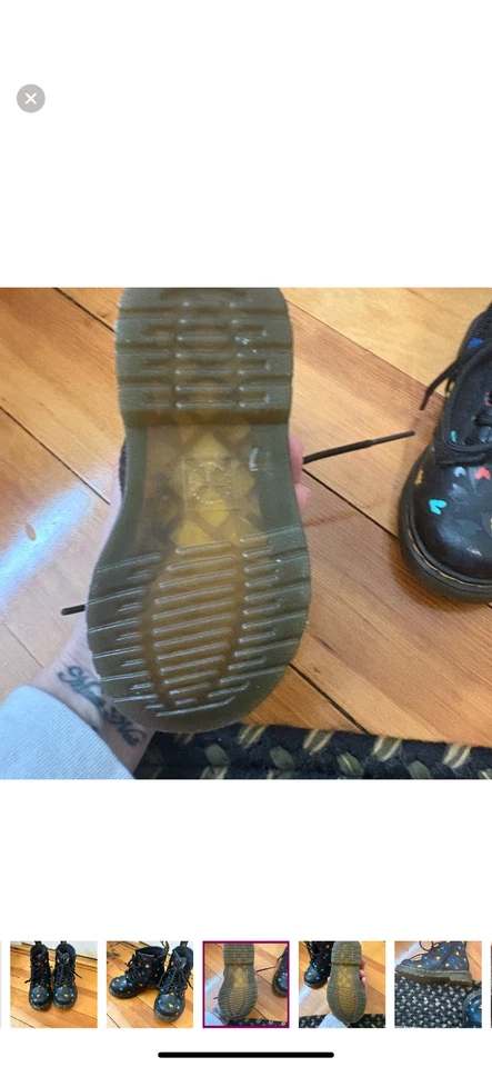 niño 1460 cuero leopardo doc martens talla 7 Foto 4 de 4