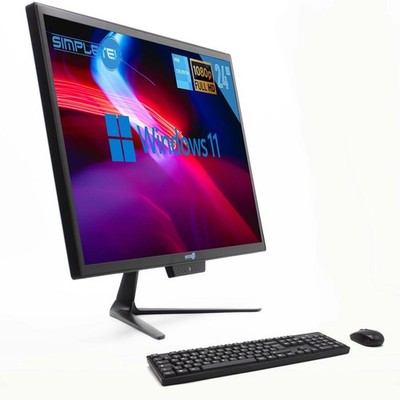 AIO ALL IN ONE 24'' 4GB 240GB FULL HD WINDOWS 11 PRO PC COMPUTER FISSO DESKTOP