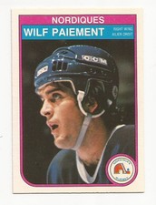 1982-83 O-Pee-Chee Hockey Nordiques Wilf Paiement Card #288
