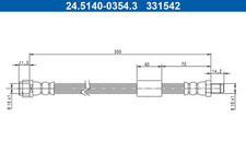 Bremsschlauch Hinterachse für MERCEDES-BENZ CLS Shooting Brake E-KLASSE T-Model