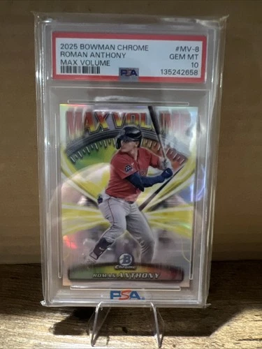 2025 Bowman Chrome - Max Volume Roman Anthony #MV-8 (RC)