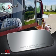 Right Passenger Side Door Rear View Mirror Glass For 1987-1993 Jeep Wrangler