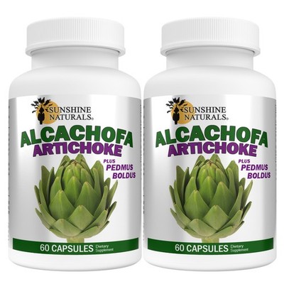 Sunshine Naturals Artichoke Supplement. 60 Caps. Pack of 2
