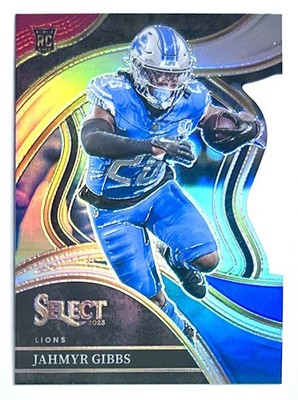 2023 Select Jahmyr Gibbs Silver Die-Cut Club Level Prizm Rookie