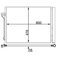Kondensator, Klimaanlage Mahle AC 463 000S