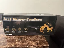 Leaf Blower Cordless, 650CFM & 3 Speed Levels, Electric Cordless Leaf Blower wit