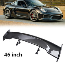 47 Fiber Rear Trunk Spoiler Wing Adjustable Gt-style For Porsche Cayman 718
