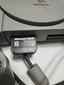 Sony PlayStation 1 PS1 Console Bundle Lot 2 Controllers, 1 Games, Memory Card