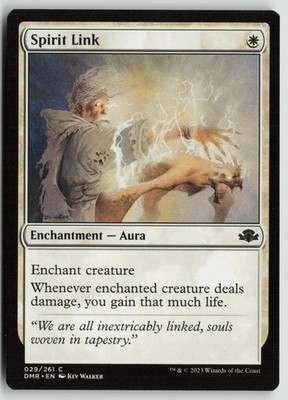 Spirit Link Lightly Played 29 Dominaria Remastered Magic: The Gathering