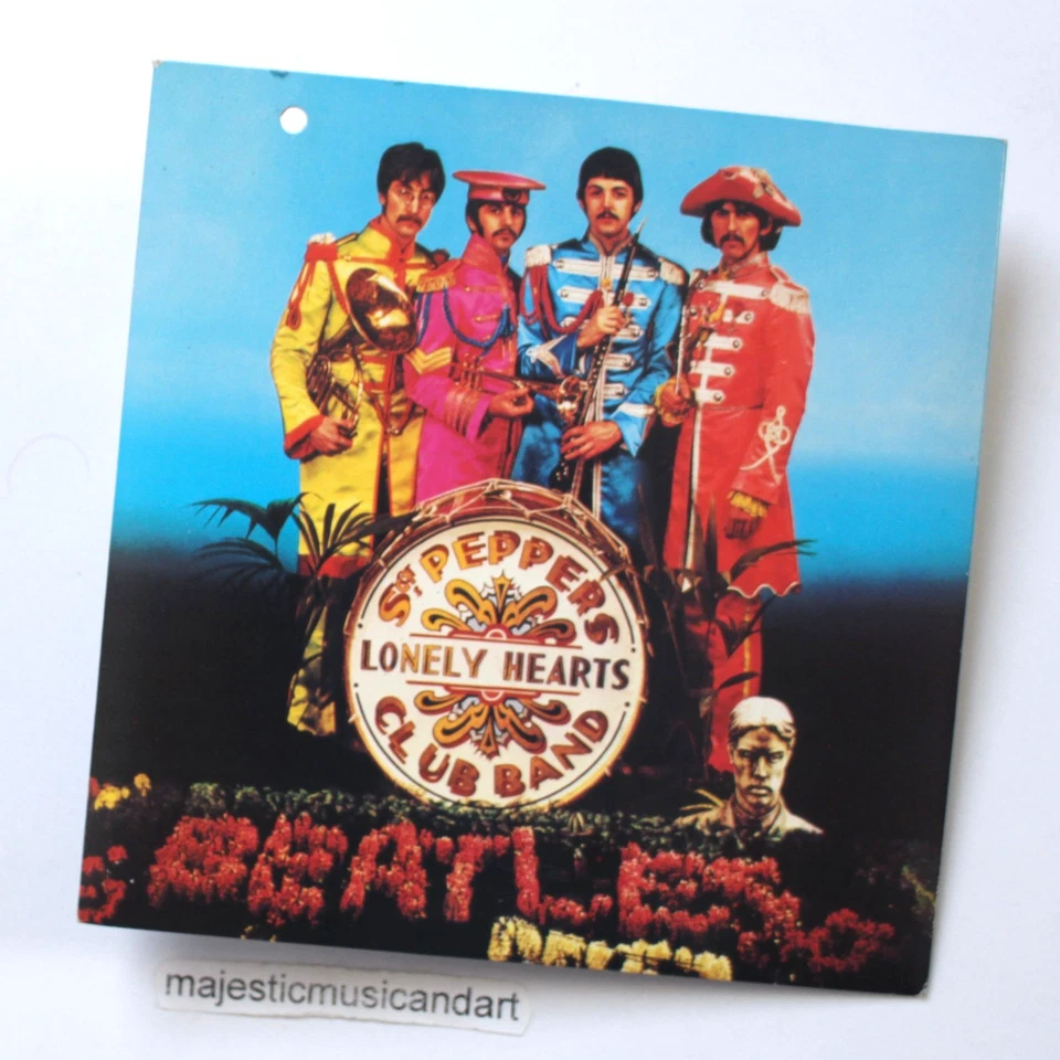 VINTAGE EMI WHITE LABEL THE BEATLES SGT PEPPERS 7" VINYL 45 EX NM BRAZIL RARE - Image 2 of 4