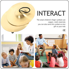 Copper Finger Cymbals Pair Small Hand Cymbals Musical Instrument Dance Belly