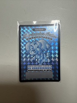 VeeFriends Super Sticker   Spectacular Sweepstakes Scratch-Off Chance 1/1 N-F-T