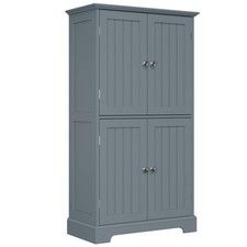 Choochoo Bathroom Floor Cabinet Modern Bathroom Storage Cabinet 4 Doors And