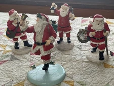 VINTAGE ARTMARK SANTA FIGURE LOT