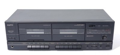Doppel Stereo Kassettendeck Kassettenspieler Tapedeck Sanyo RD W 289        (R9)