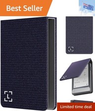 Compact Touchscreen Crypto Wallet Cover with Magnetic Closure - Party Aubergine