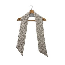 TIFFANY Co. Silk Scarf, White, Plain, Women's