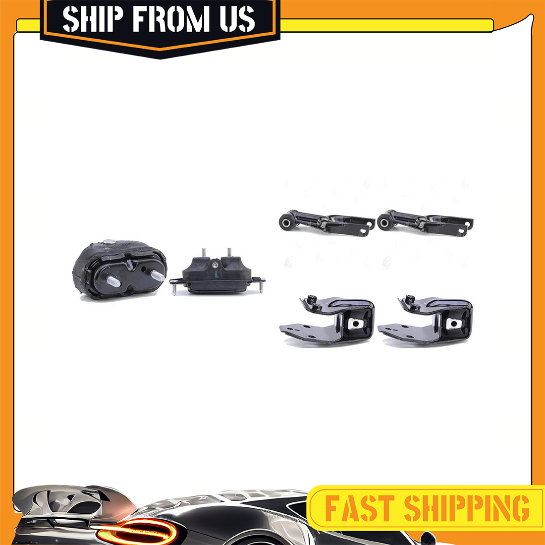 Motor & Trans Mount Set 2PCS Fits 00-11 Buick Allure/ LaCrosse