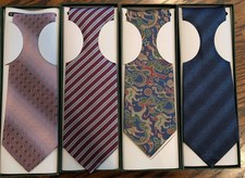 100 Mulberry Silk Men's Tie Classic Woven Geometric Pattern OneSize HighQuality