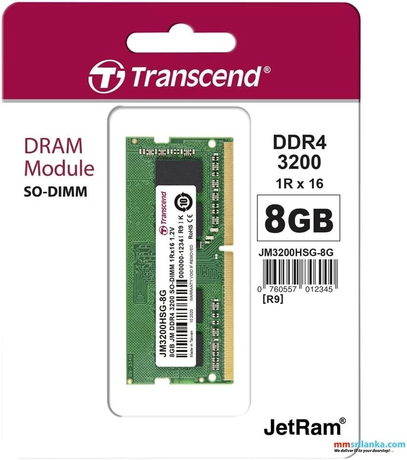 TRANSCEND 8Go JM DDR4 3200 SO-DIMM - Image 3 of 4