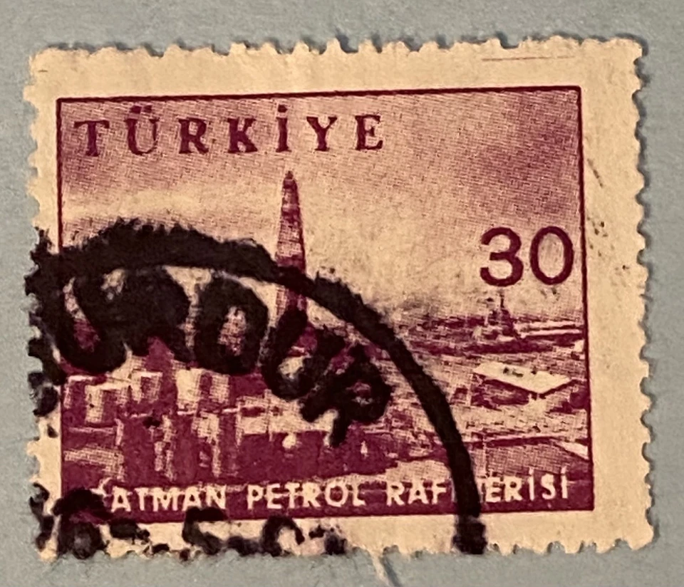 Five Used Postage Stamps from Turkey Issued 1950 to 1962 - Image 3 of 4