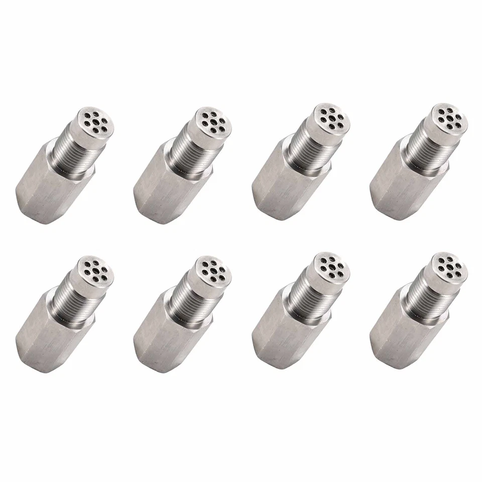 8Pcs Steel Mini Catalytic Converters Oxygen O2 Sensor Rear Exhaust Accessories - Image 4 of 4